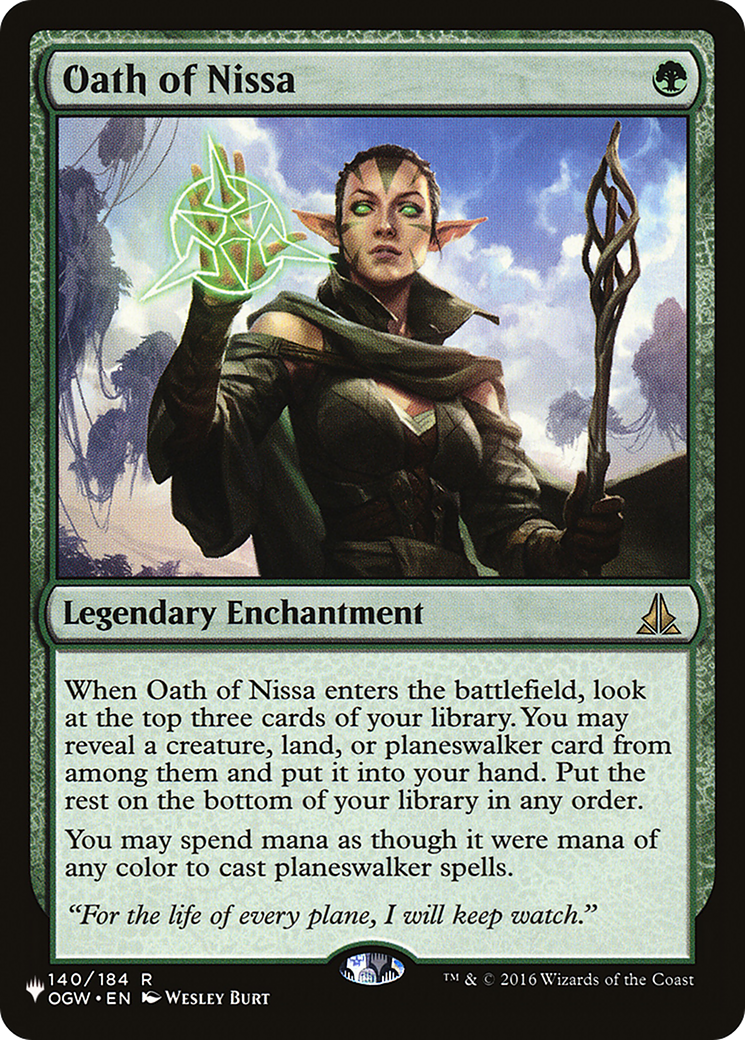 Oath of Nissa [The List] | Empire Gaming NC