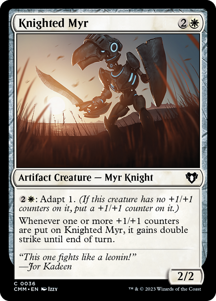 Knighted Myr [Commander Masters] | Empire Gaming NC