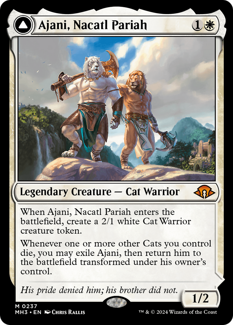 Ajani, Nacatl Pariah // Ajani, Nacatl Avenger [Modern Horizons 3] | Empire Gaming NC