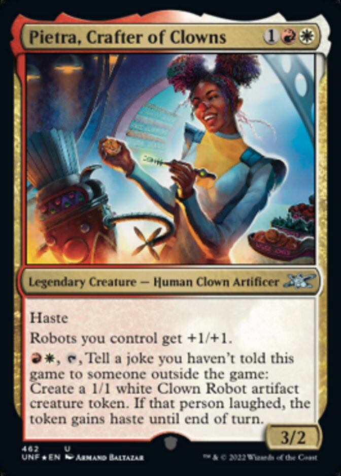 Pietra, Crafter of Clowns (Galaxy Foil) [Unfinity] | Empire Gaming NC