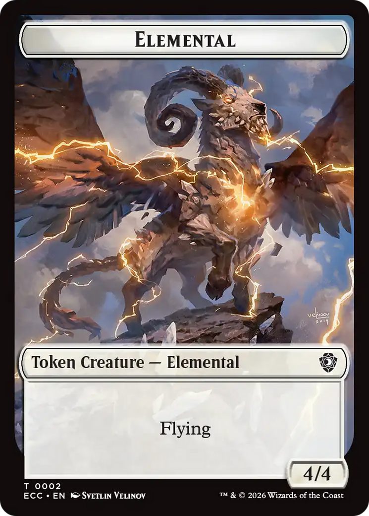 Elemental (0002) // Plant Double-Sided Token [Lorwyn Eclipsed Tokens] | Empire Gaming NC