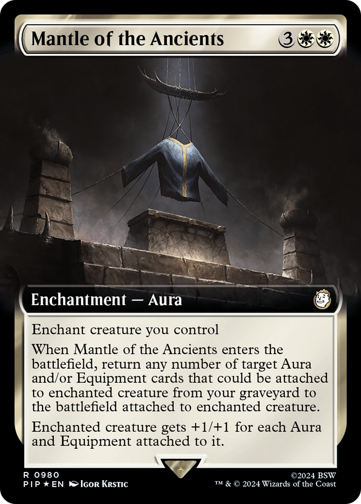 Mantle of the Ancients (Extended Art) (Surge Foil) [Fallout] | Empire Gaming NC