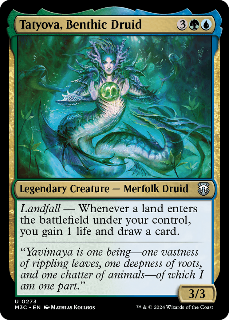 Tatyova, Benthic Druid (Ripple Foil) [Modern Horizons 3 Commander] | Empire Gaming NC