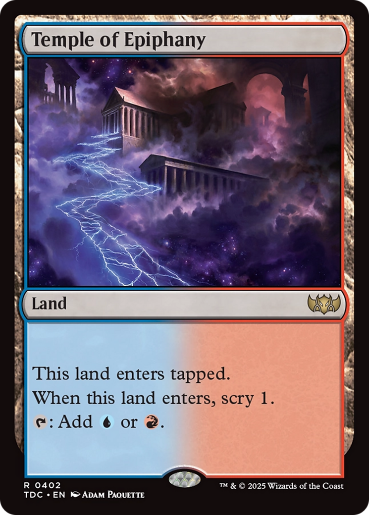 Temple of Epiphany [Tarkir: Dragonstorm Commander] | Empire Gaming NC