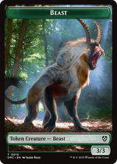 Beast (0010) // Beast (0011) Double-Sided Token [Aetherdrift Commander] | Empire Gaming NC