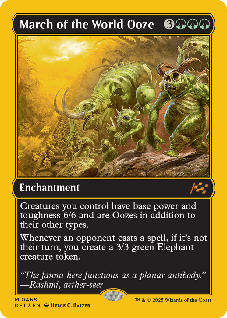 March of the World Ooze (First-Place Foil) [Aetherdrift] | Empire Gaming NC