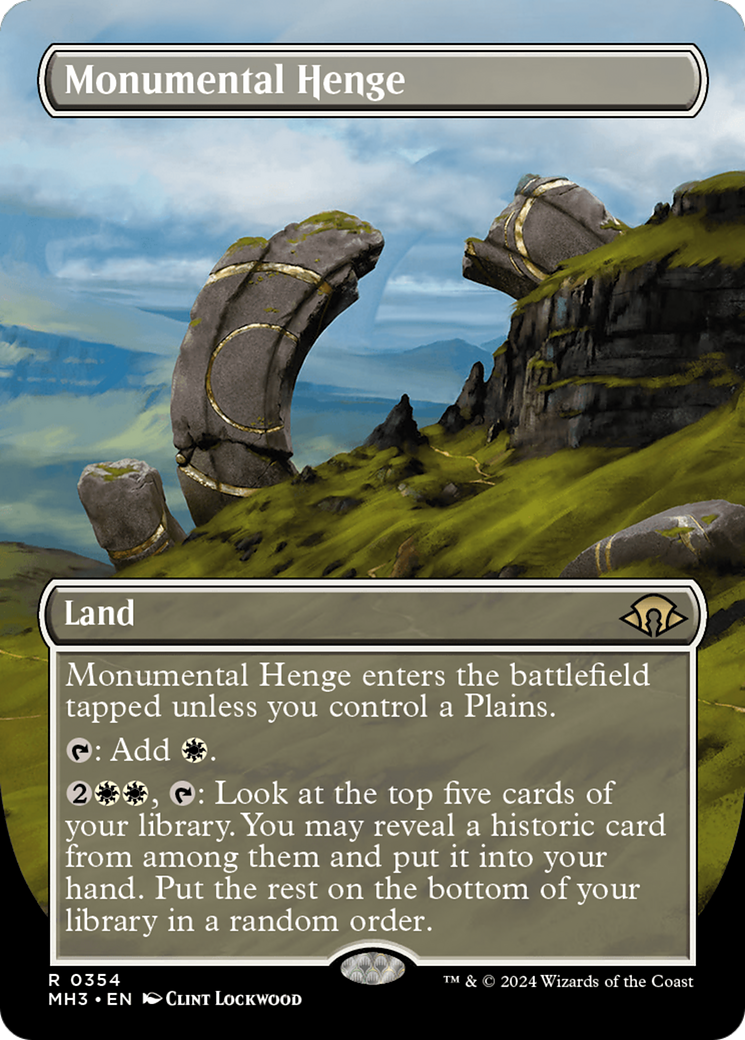 Monumental Henge (Borderless) [Modern Horizons 3] | Empire Gaming NC