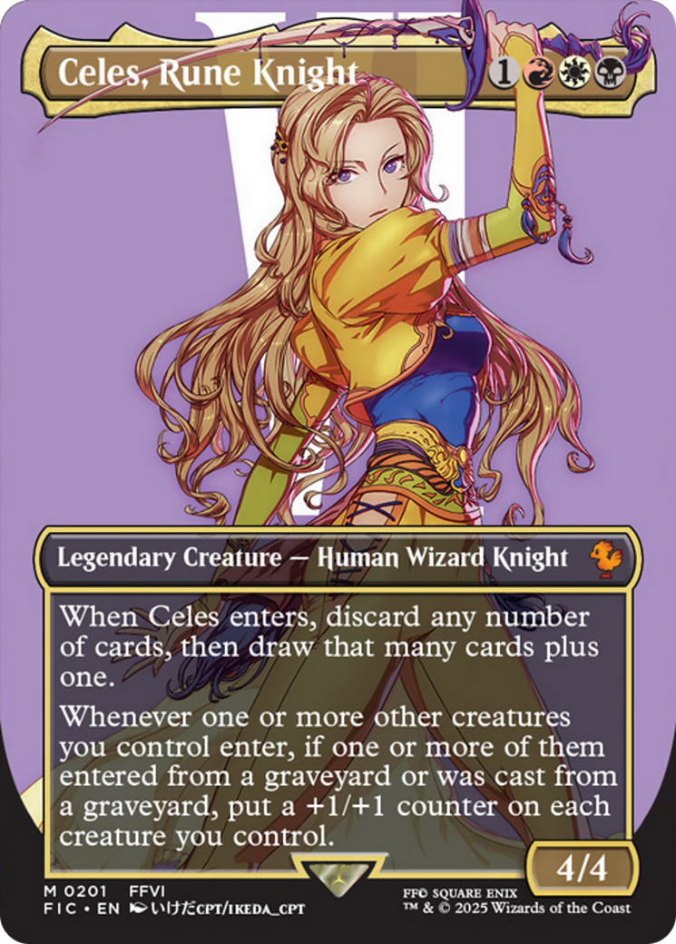 Celes, Rune Knight (Borderless) [FINAL FANTASY Commander] | Empire Gaming NC