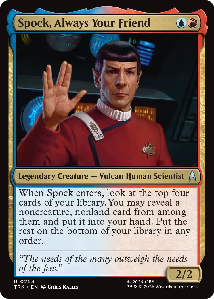 Spock, Always Your Friend [Star Trek] | Empire Gaming NC