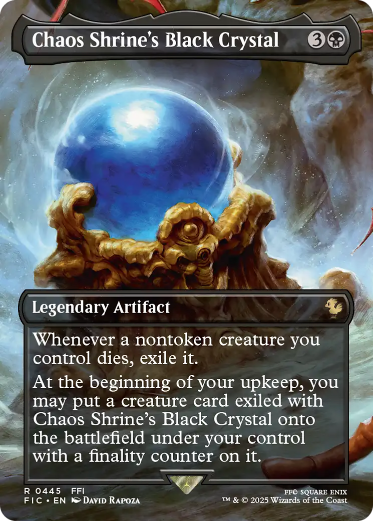 Chaos Shrine's Black Crystal (Borderless) [FINAL FANTASY Commander] | Empire Gaming NC