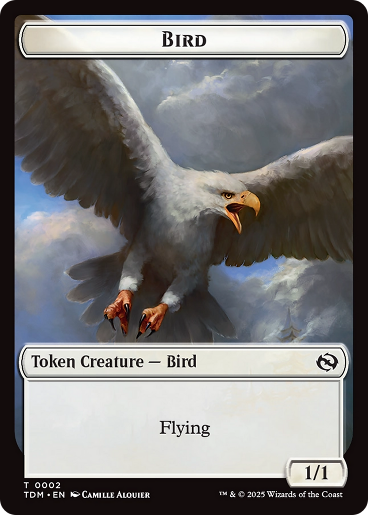 Spider // Bird Double-Sided Token [Tarkir: Dragonstorm Commander Tokens] | Empire Gaming NC