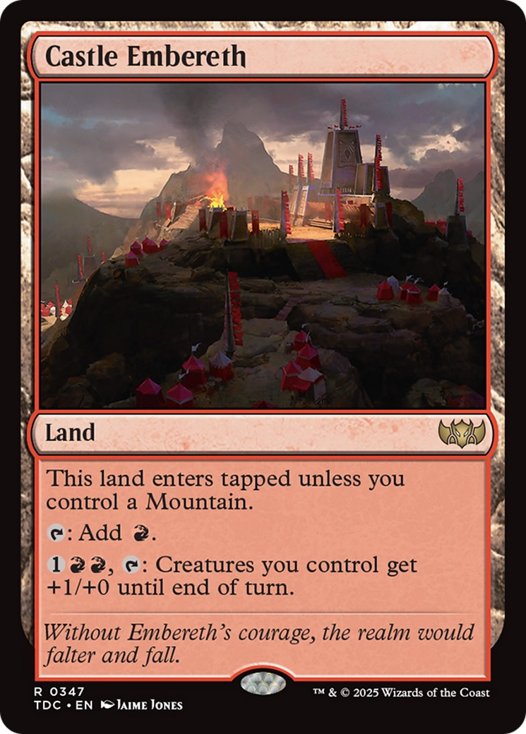Castle Embereth [Tarkir: Dragonstorm Commander] | Empire Gaming NC