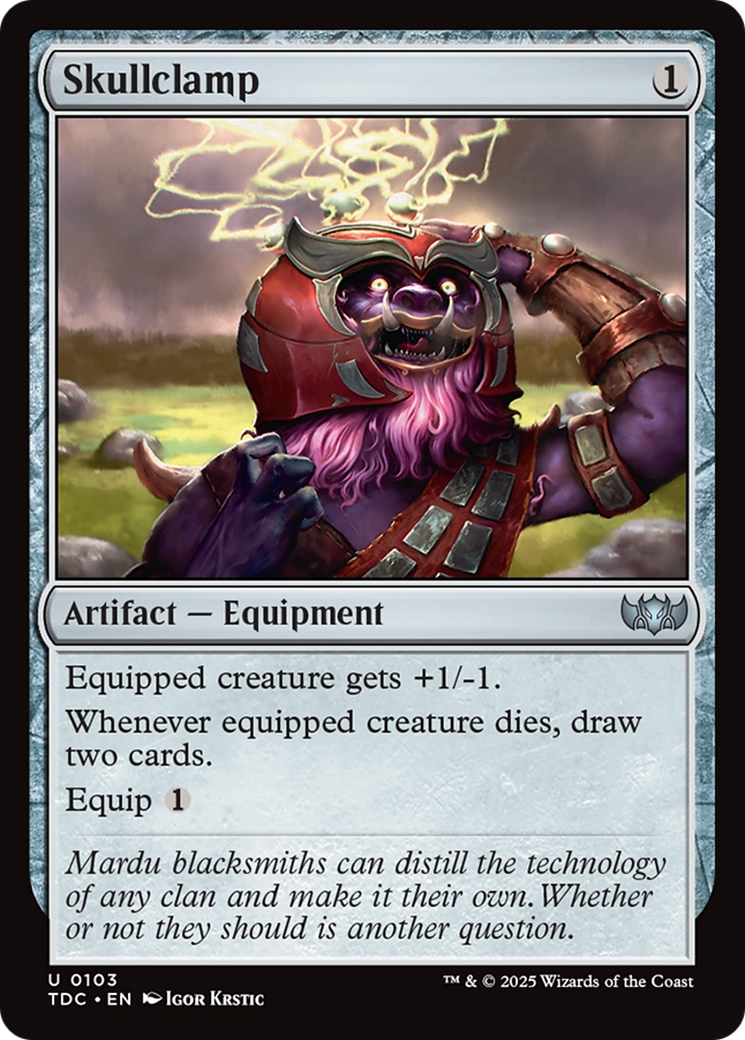 Skullclamp [Tarkir: Dragonstorm Commander] | Empire Gaming NC