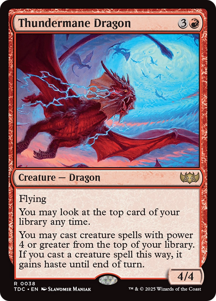 Thundermane Dragon [Tarkir: Dragonstorm Commander] | Empire Gaming NC