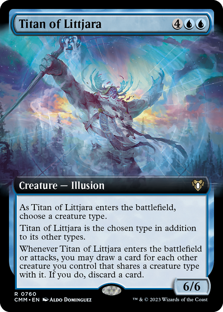 Titan of Littjara (Extended Art) [Commander Masters] | Empire Gaming NC