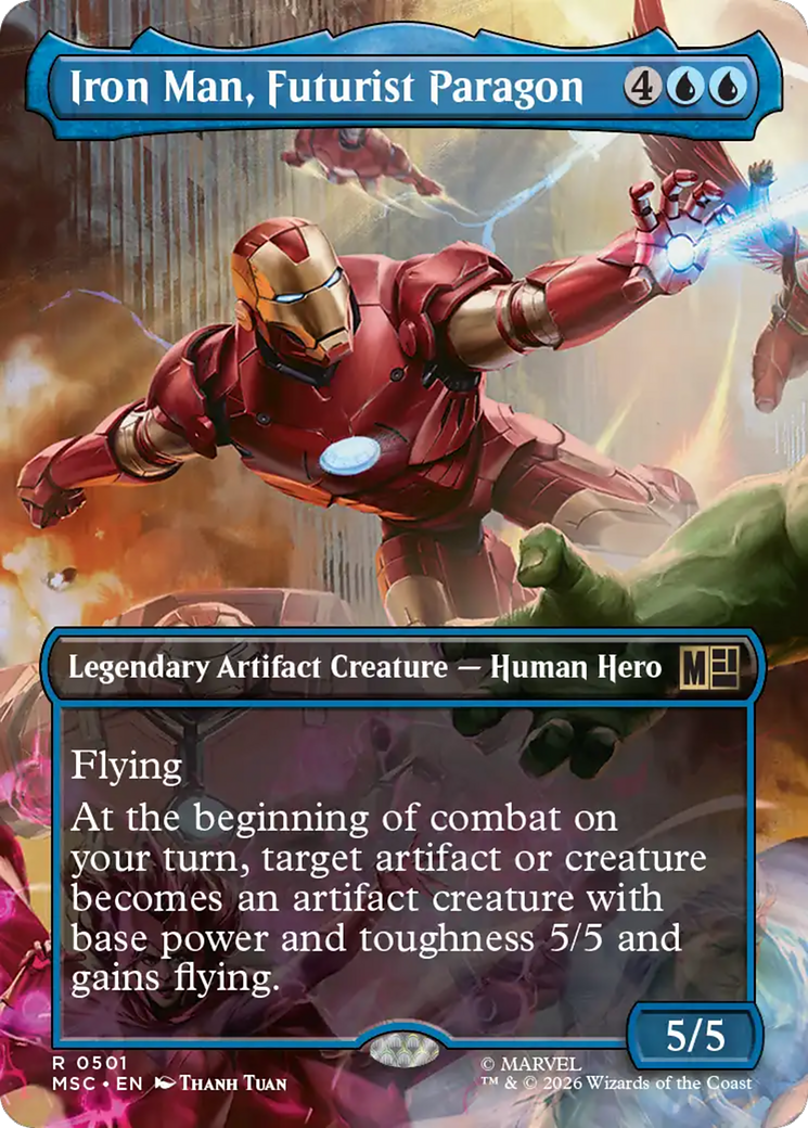 Iron Man, Futurist Paragon (Borderless) [Marvel Super Heroes Commander] | Empire Gaming NC