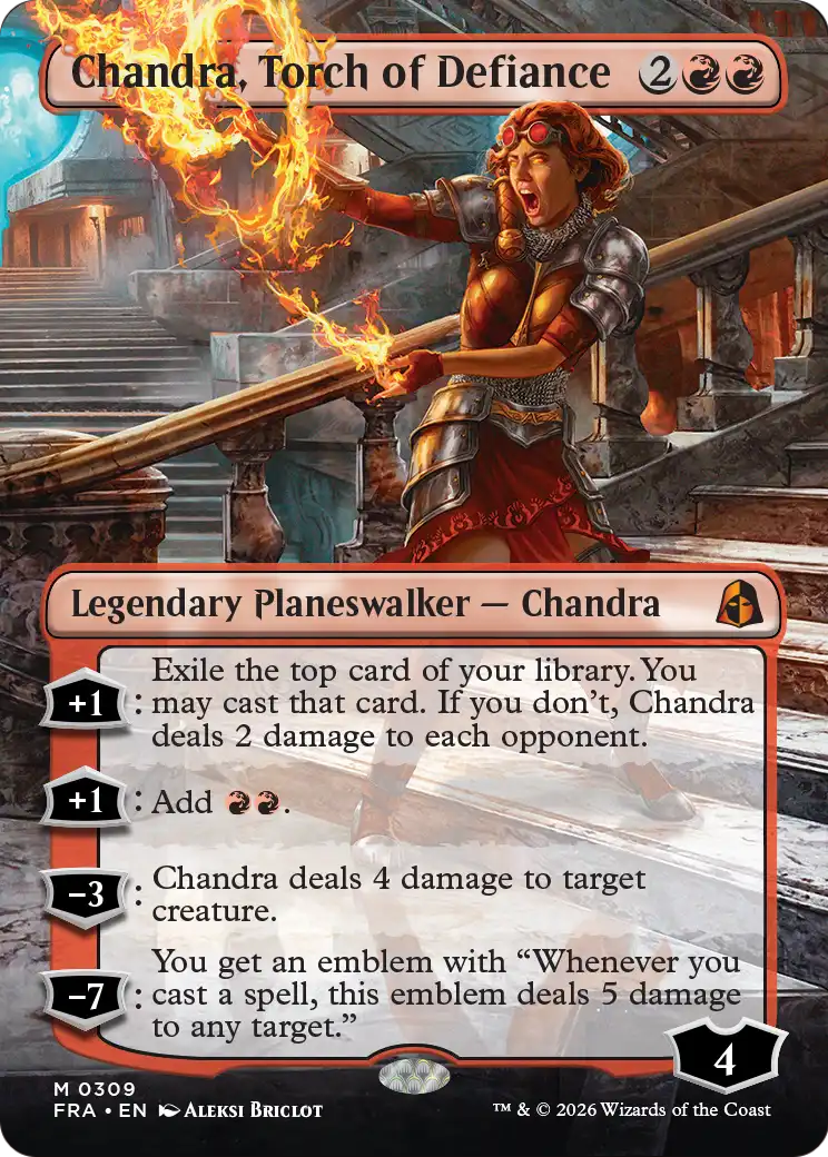 Chandra, Torch of Defiance (Borderless) [Reality Fracture] | Empire Gaming NC