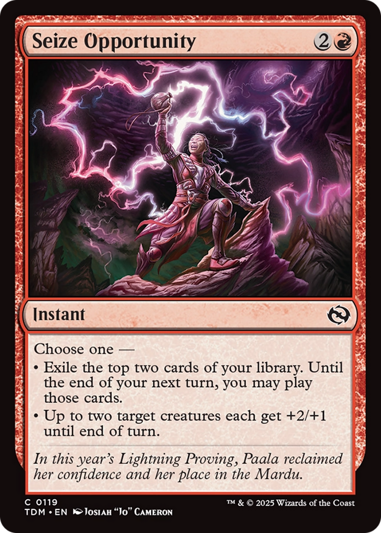 Seize Opportunity [Tarkir: Dragonstorm] | Empire Gaming NC