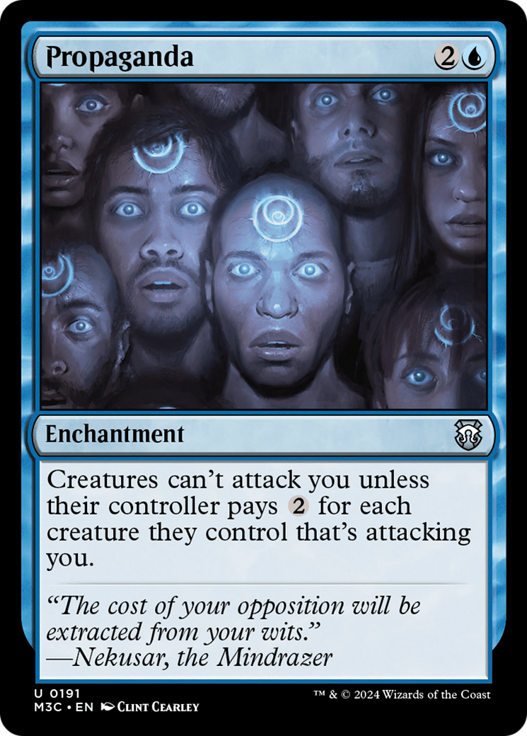 Propaganda (Ripple Foil) [Modern Horizons 3 Commander] | Empire Gaming NC