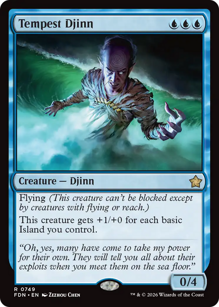 Tempest Djinn (0749) [Foundations] | Empire Gaming NC