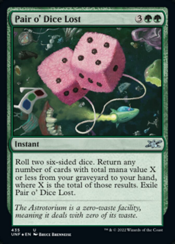 Pair o' Dice Lost (Galaxy Foil) [Unfinity] | Empire Gaming NC