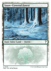 Snow-Covered Forest (White Border) [Mystery Booster 2] | Empire Gaming NC