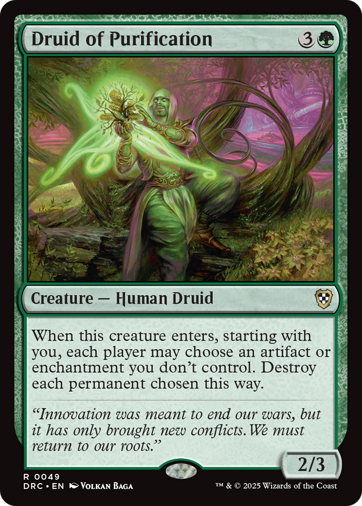 Druid of Purification [Aetherdrift Commander] | Empire Gaming NC