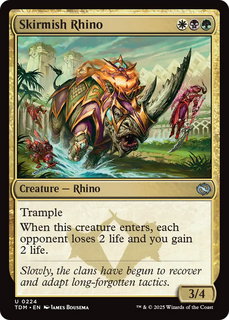 Skirmish Rhino (224) [Tarkir: Dragonstorm] | Empire Gaming NC