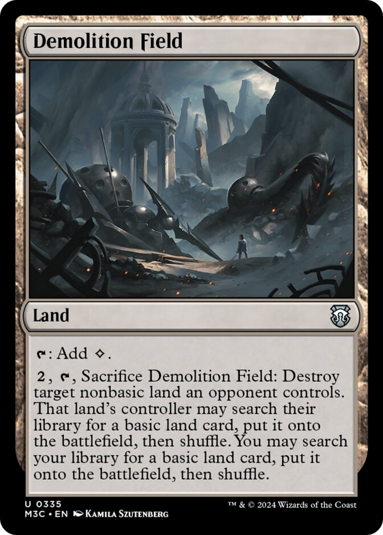 Demolition Field (Ripple Foil) [Modern Horizons 3 Commander] | Empire Gaming NC