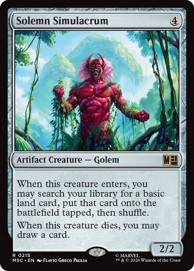 Solemn Simulacrum (Surge Foil) [Marvel Super Heroes Commander] | Empire Gaming NC