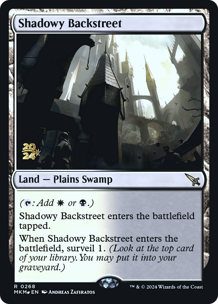 Shadowy Backstreet [Murders at Karlov Manor Prerelease Promos] | Empire Gaming NC