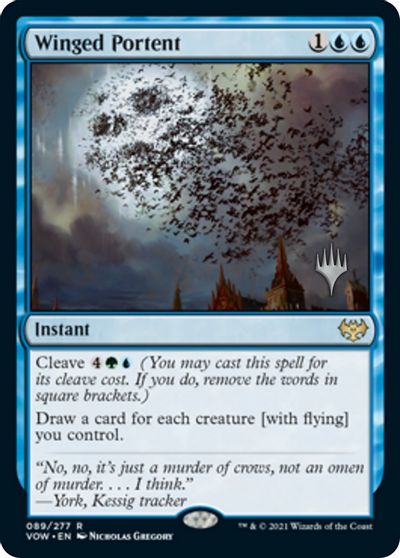 Winged Portent (Promo Pack) [Innistrad: Crimson Vow Promos] | Empire Gaming NC