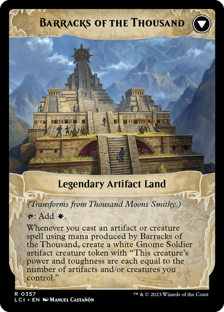 Thousand Moons Smithy // Barracks of the Thousand [The Lost Caverns of Ixalan Prerelease Cards] | Empire Gaming NC