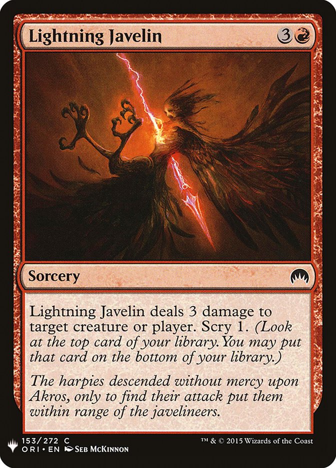 Lightning Javelin [Mystery Booster] | Empire Gaming NC