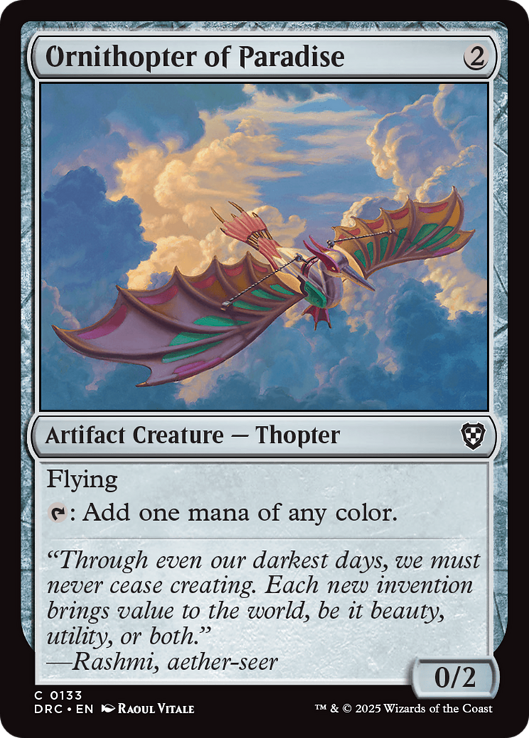 Ornithopter of Paradise [Aetherdrift Commander] | Empire Gaming NC