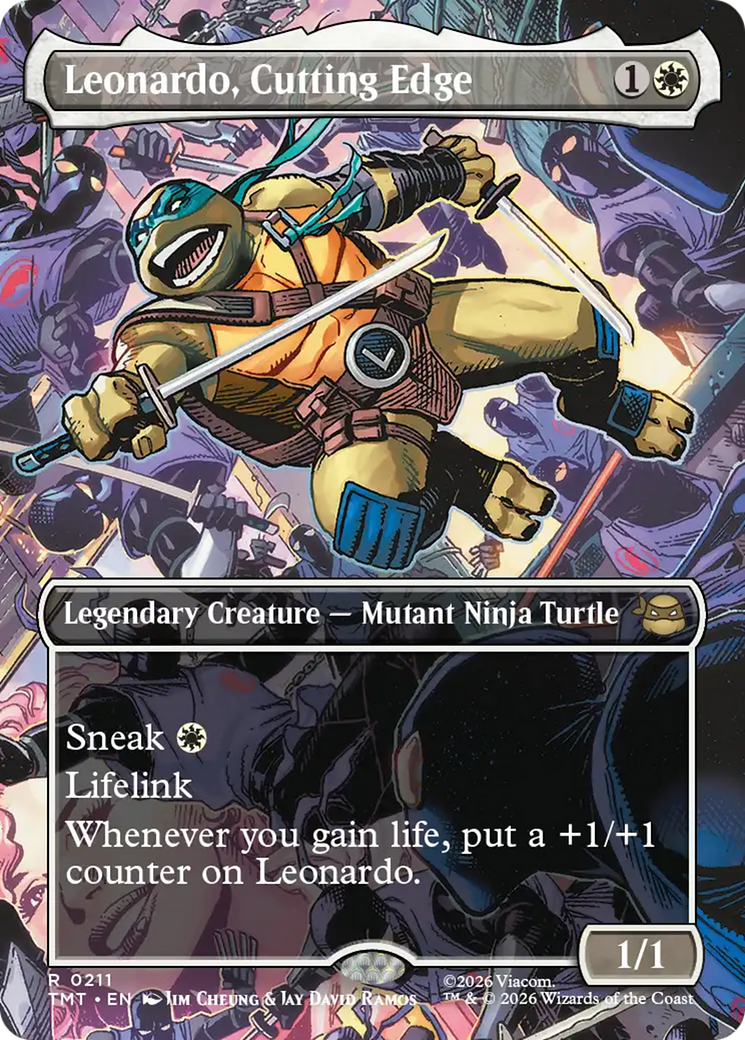 Leonardo, Cutting Edge (Borderless) [Teenage Mutant Ninja Turtles] | Empire Gaming NC