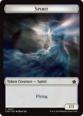 Spirit // Cat (0001) Doubled-Sided Token [Foundations Tokens] | Empire Gaming NC