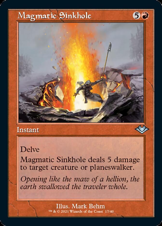 Magmatic Sinkhole (Retro Foil Etched) [Modern Horizons] | Empire Gaming NC