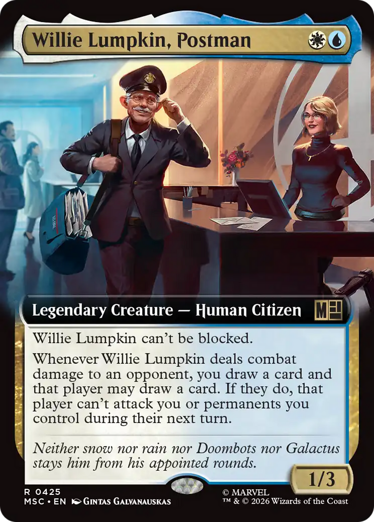 Willie Lumpkin, Postman (Extended Art) [Marvel Super Heroes Commander] | Empire Gaming NC