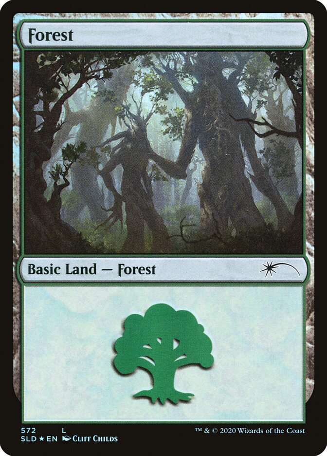 Forest (Tree Hugging) (572) [Secret Lair Drop Promos] | Empire Gaming NC