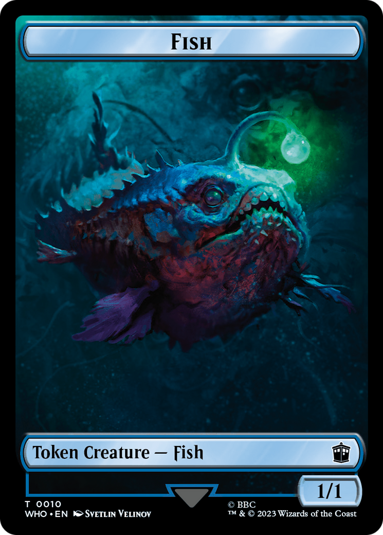 Fish // Alien Insect Double-Sided Token [Doctor Who Tokens] | Empire Gaming NC