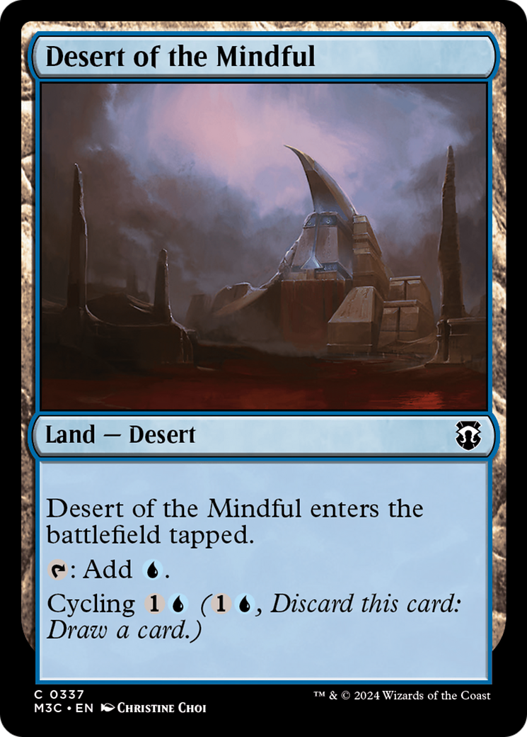 Desert of the Mindful (Ripple Foil) [Modern Horizons 3 Commander] | Empire Gaming NC