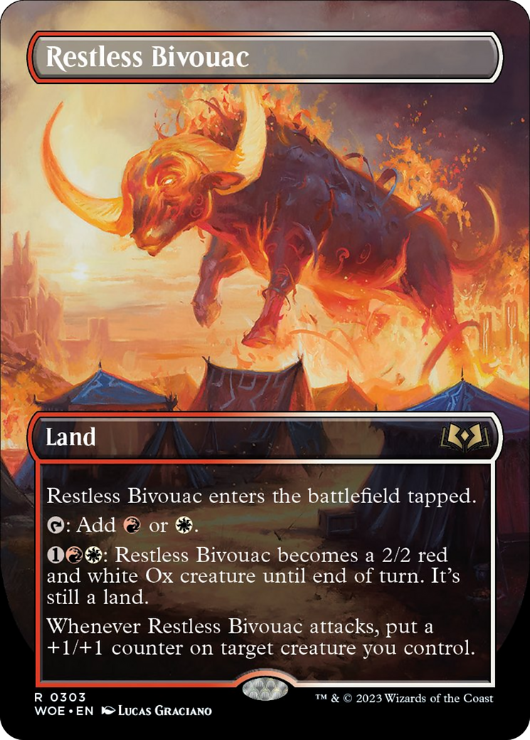 Restless Bivouac (Borderless Alternate Art) [Wilds of Eldraine] | Empire Gaming NC