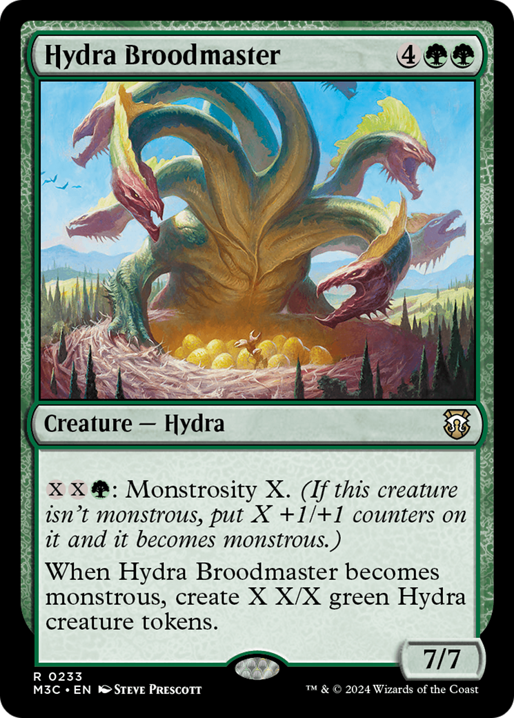 Hydra Broodmaster (Ripple Foil) [Modern Horizons 3 Commander] | Empire Gaming NC