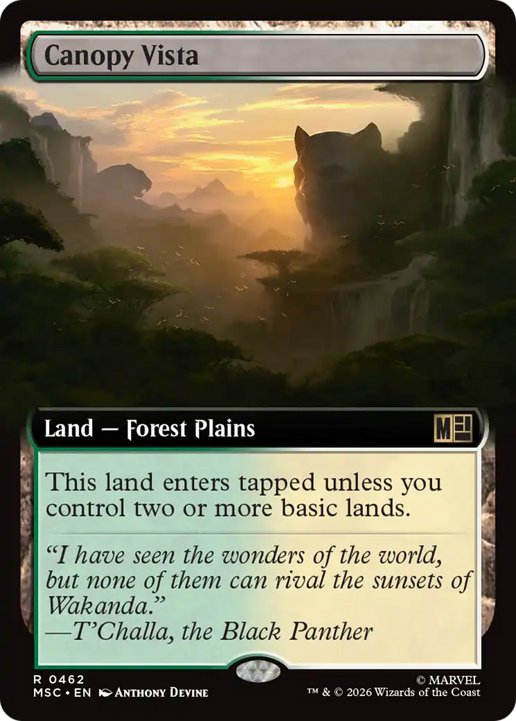 Canopy Vista (Extended Art) [Marvel Super Heroes Commander] | Empire Gaming NC