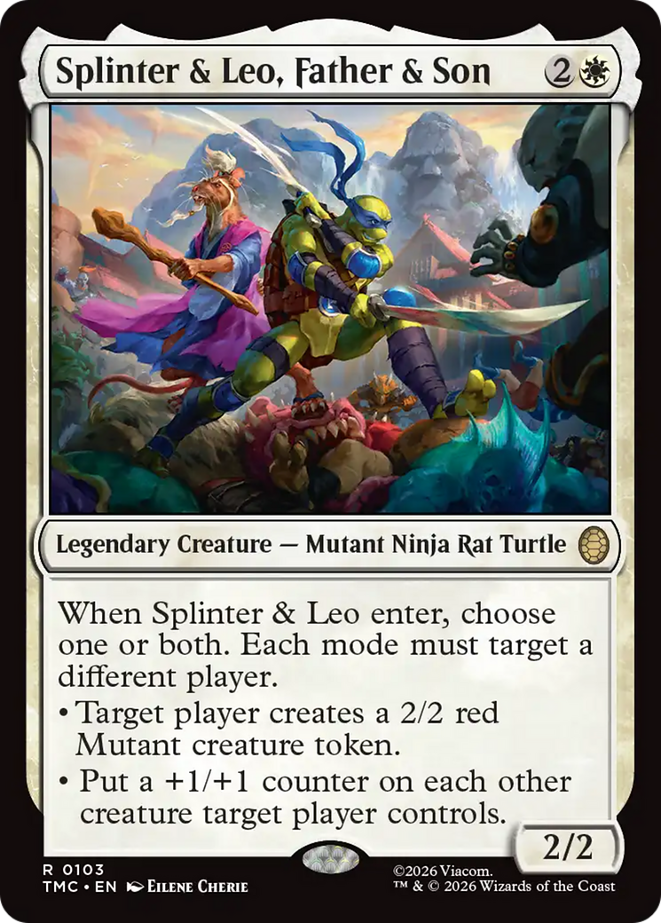 Splinter & Leo, Father & Son [Teenage Mutant Ninja Turtles Commander] | Empire Gaming NC