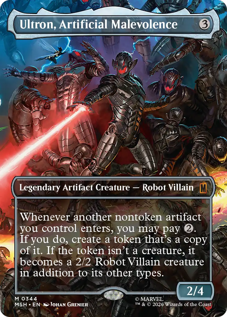 Ultron, Artificial Malevolence (Borderless) (0344) [Marvel Super Heroes] | Empire Gaming NC
