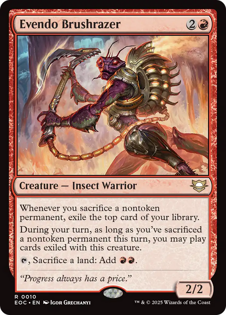 Evendo Brushrazer [Edge of Eternities Commander] | Empire Gaming NC