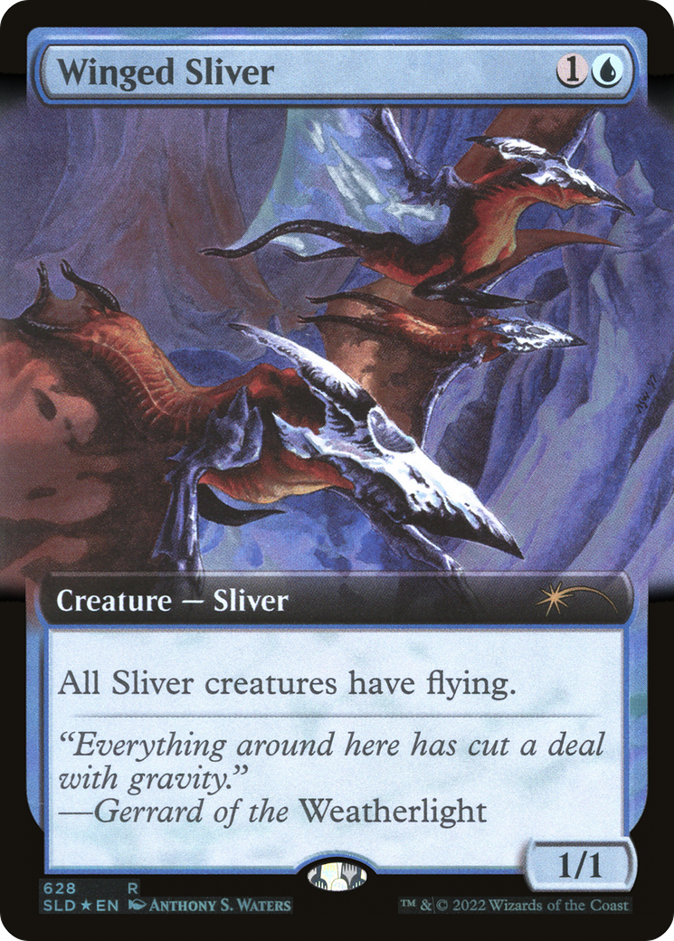 Winged Sliver (Extended Art) [Secret Lair Drop Promos] | Empire Gaming NC