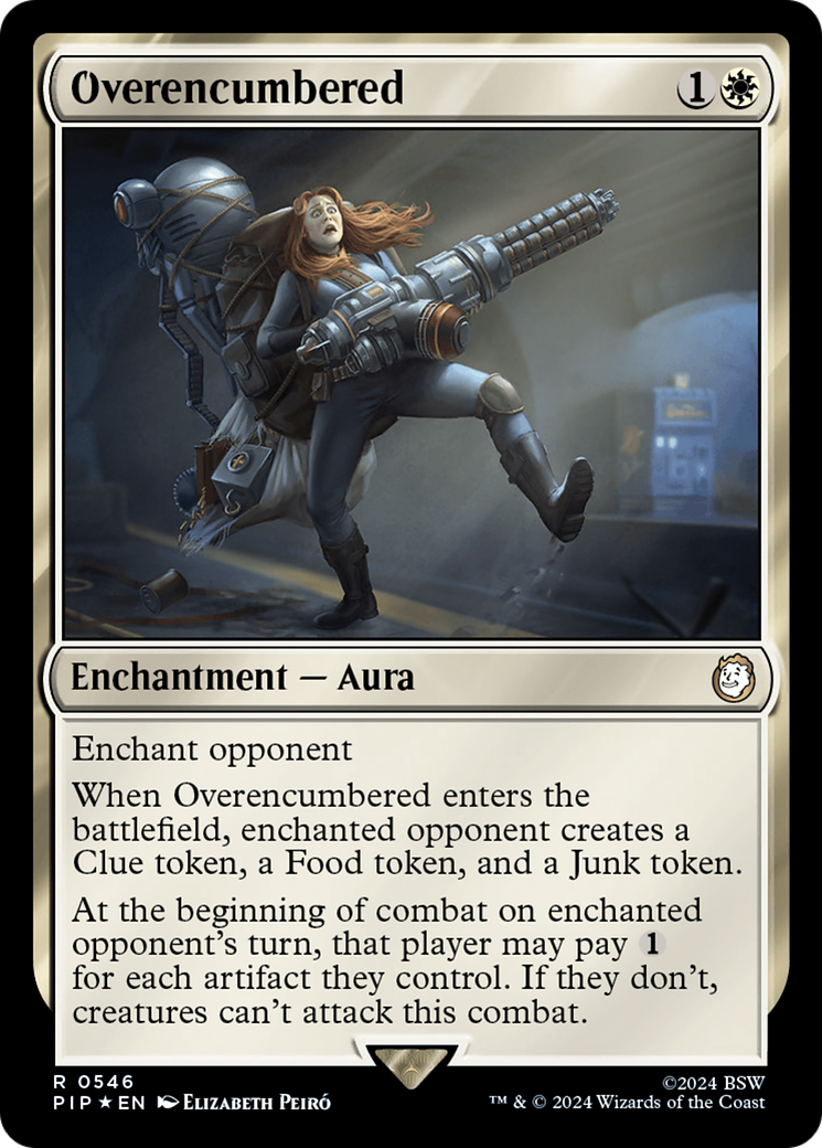 Overencumbered (Surge Foil) [Fallout] | Empire Gaming NC